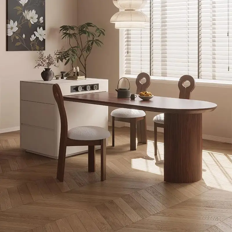 Medieval Style Rock Slab Island Table Dining Table Integrated Retractable Walnut Restaurant Solid Wood Multi-functional Table
Medieval Style Rock Slab Island Table Dining Table Integrated Retractable Walnut Restaurant Solid Wood Multi-functional Table