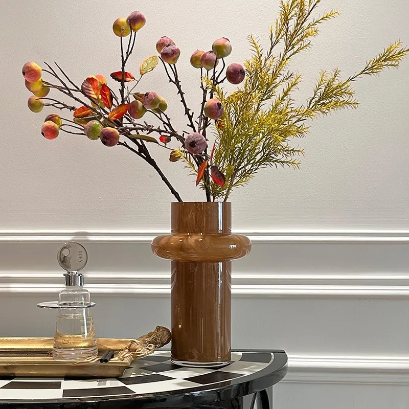 Creative DIY Glass Vase handmade French Vase Oriental Retro High-End Glass Vase Art Light Luxury Vase
Creative DIY Glass Vase handmade French Vase Oriental Retro High-End Glass Vase Art Light Luxury Vase