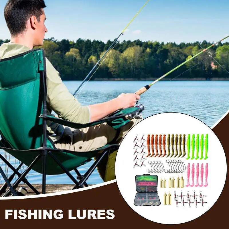 Fishing Tackle 68 Pieces Bass Tackle Wear Resistant Portable Outdoor Gear With Storage Box For Beginners Professional Anglers
Fishing Tackle 68 Pieces Bass Tackle Wear Resistant Portable Outdoor Gear With Storage Box For Beginners Professional Anglers