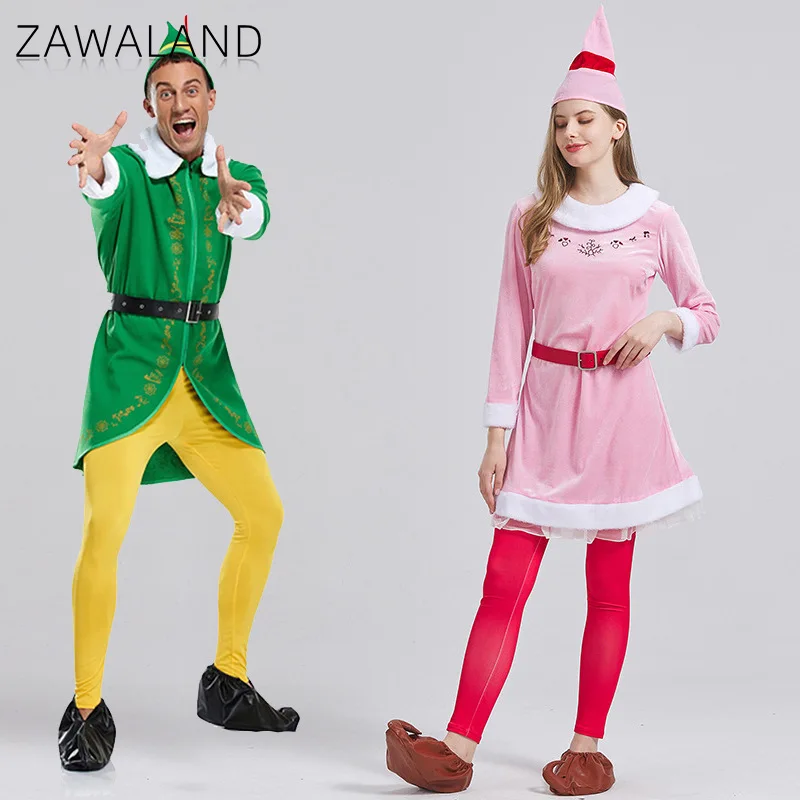 Christmas Elf Cosplay Costume Man Woman Full Set Clothes Xmas Party Dress Up with Accessories Holiday Stage Performance Outfits 
Christmas Elf Cosplay Costume Man Woman Full Set Clothes Xmas Party Dress Up with Accessories Holiday Stage Performance Outfits
