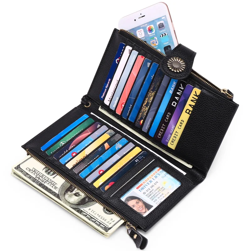 2023 New Genuine Pickup Bag Women's Large Capacity Multi card Zipper Phone function Long Card Wallet
2023 New Genuine Pickup Bag Women's Large Capacity Multi card Zipper Phone function Long Card Wallet