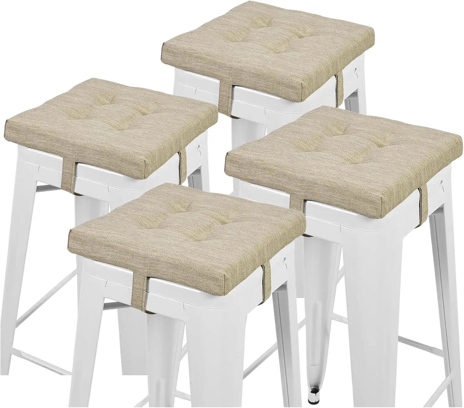 12 Hes Square Seat Cushion Set Of 4, Super Soft Bar Stool Square Seat Cushion With Ties- 4 Pads Only, Beige (12'' (30Cm))
12 Hes Square Seat Cushion Set Of 4, Super Soft Bar Stool Square Seat Cushion With Ties- 4 Pads Only, Beige (12'' (30Cm))