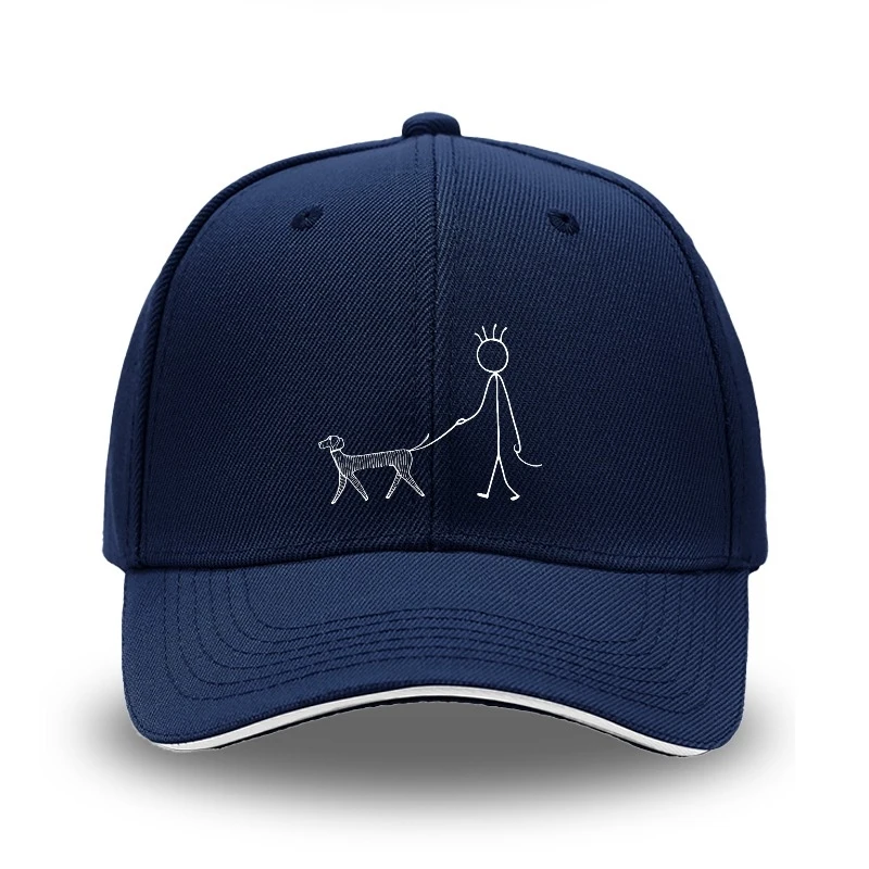 Dog Walking Embroidered Baseball Cap, Black White Edge Adjustable Hip Hop Hat, Soft Breathable Sunscreen Polyester Cap for Men O
Dog Walking Embroidered Baseball Cap, Black White Edge Adjustable Hip Hop Hat, Soft Breathable Sunscreen Polyester Cap for Men O