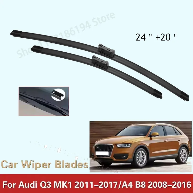 24"+20" 2Pcs LHD Front Windshield Windscreen Wiper Blades Set For Audi Q3 A4 B8 2011 2012 2013 2014 2015 2016
24"+20" 2Pcs LHD Front Windshield Windscreen Wiper Blades Set For Audi Q3 A4 B8 2011 2012 2013 2014 2015 2016