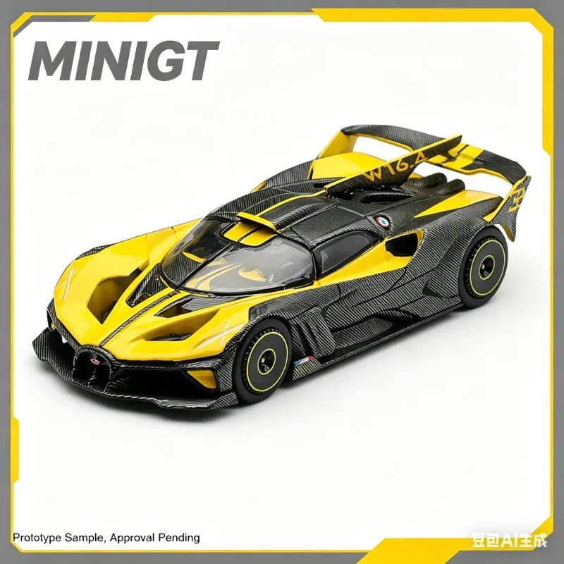 MINIGT 1:64 Bugatti Bolide Fire Meteor Yellow 1229, модель автомобиля из сплава, имитационная статическая фигурка, коллекционные предметы для взрослых, игрушки для мужчин.
MINIGT 1:64 Bugatti Bolide Fire Meteor Yellow 1229, модель автомобиля из сплава, имитационная статическая фигурка, коллекционные предметы для взрослых, игрушки для мужчин.