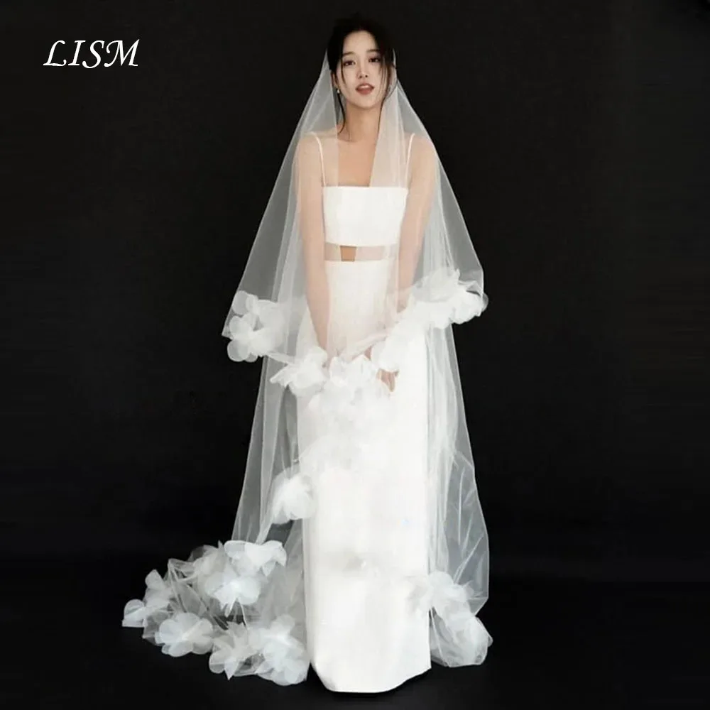 LISM Customized 2 Pieces Korean Wedding Dresses with Veil Spaghetti Straps Wedding Photo Shoot Floor-Length Bridal Gown
LISM Customized 2 Pieces Korean Wedding Dresses with Veil Spaghetti Straps Wedding Photo Shoot Floor-Length Bridal Gown