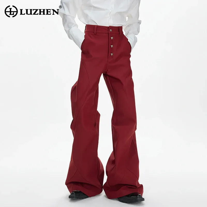 LUZHEN 2026 New Single-breasted Solid Color Loose Straight Casual Pants Men's Fashion High Quality Original Trousers Male JY6437
LUZHEN 2026 New Single-breasted Solid Color Loose Straight Casual Pants Men's Fashion High Quality Original Trousers Male JY6437