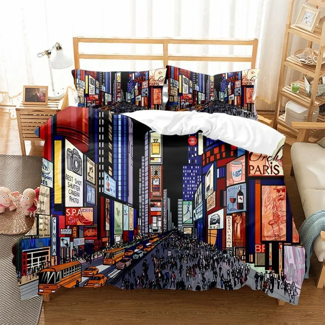 Hippie Graffiti Bedding Set Teens Adults Hip Hop Duvet Cover Set King Queen Size Youth Comforter Cover Modern Street Art Cover
Hippie Graffiti Bedding Set Teens Adults Hip Hop Duvet Cover Set King Queen Size Youth Comforter Cover Modern Street Art Cover