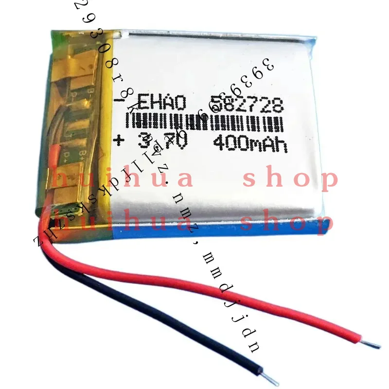 10 pcs 3.7V 400mAh Li Po Rechargeable Battery 582728 for Speaker MP3 MP4 MP5 GPS JM
10 pcs 3.7V 400mAh Li Po Rechargeable Battery 582728 for Speaker MP3 MP4 MP5 GPS JM