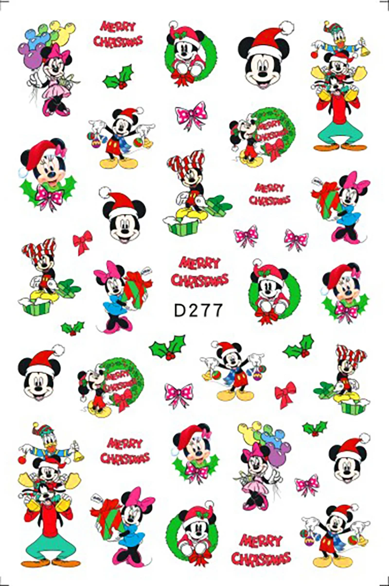 1PCS Cartoon New Year Style Mickey Minnie Nail Stickers Disney Christmas Decoration 2023 3D Cute Cartoon Cat Nail Art Decals
1PCS Cartoon New Year Style Mickey Minnie Nail Stickers Disney Christmas Decoration 2023 3D Cute Cartoon Cat Nail Art Decals