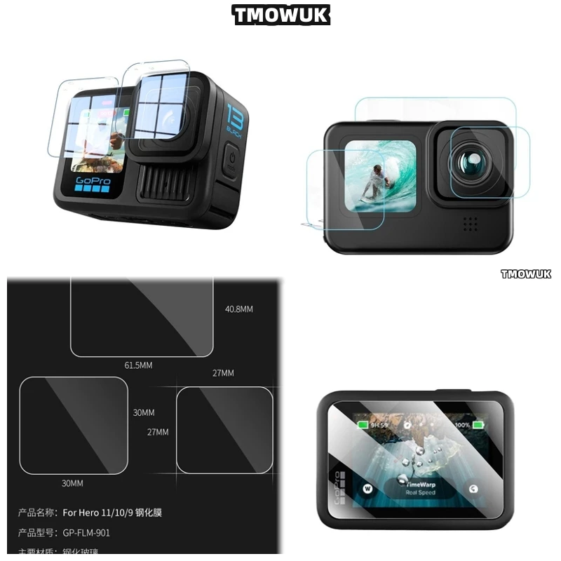 For GoPro Hero 13 – 9H HD Tempered Glass Screen Protector With Lens Protector – Full Front Back Coverage – Anti-Scratch, Shockpr
For GoPro Hero 13 – 9H HD Tempered Glass Screen Protector With Lens Protector – Full Front Back Coverage – Anti-Scratch, Shockpr