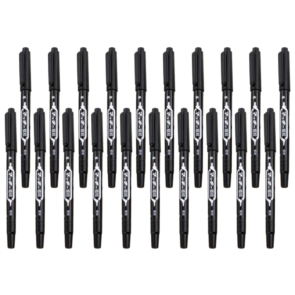 20Pcs Double Ended Marker Paint Pen Bulk for Canvas Black Dual Tip Oil Base Water Resistant UV Proof Supplies Desk Organizer
20Pcs Double Ended Marker Paint Pen Bulk for Canvas Black Dual Tip Oil Base Water Resistant UV Proof Supplies Desk Organizer