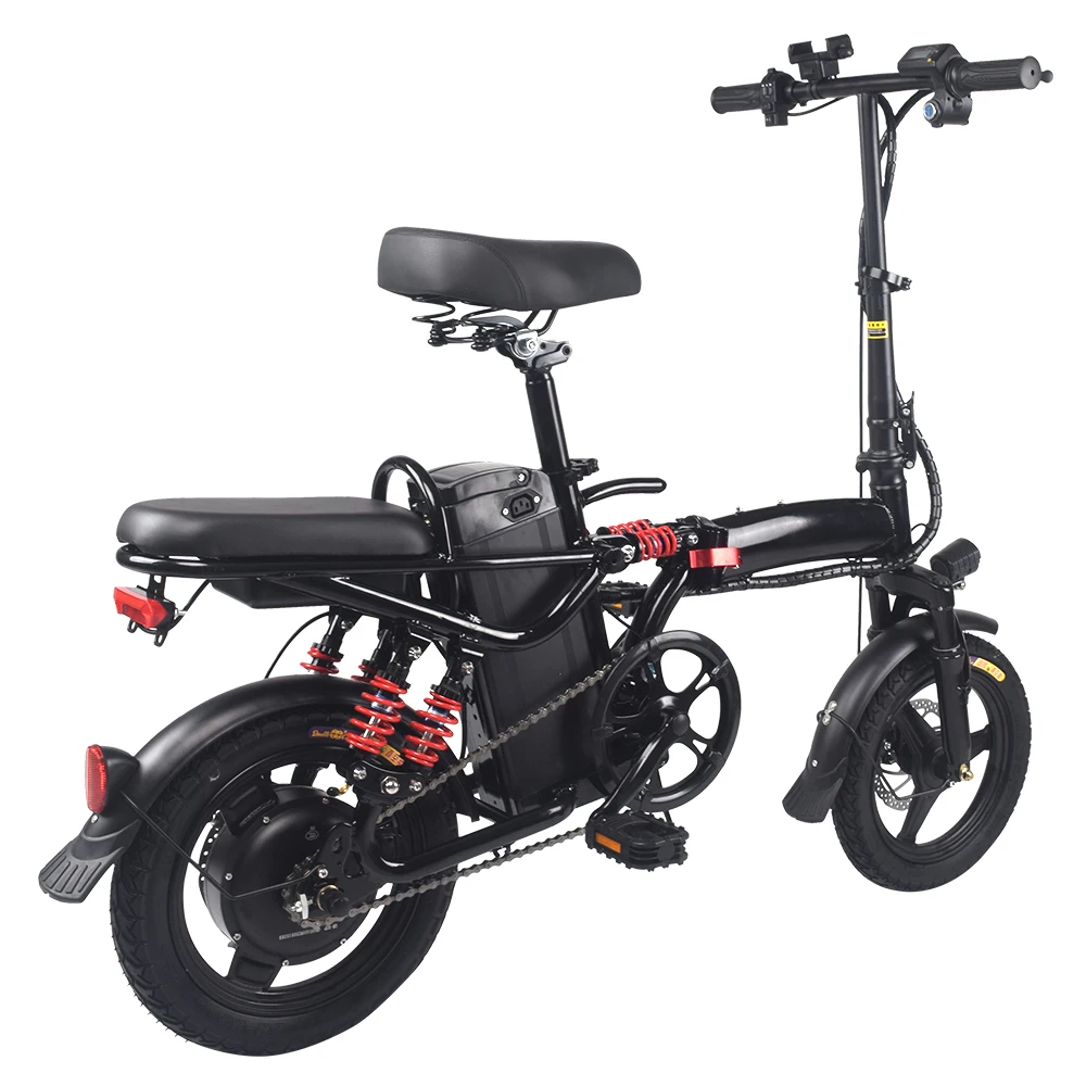 48V 240W Folding Electric Bike for Women | 14" Compact City Ebike with 12Ah Battery, Mini Moped Bicycle
48V 240W Folding Electric Bike for Women | 14" Compact City Ebike with 12Ah Battery, Mini Moped Bicycle