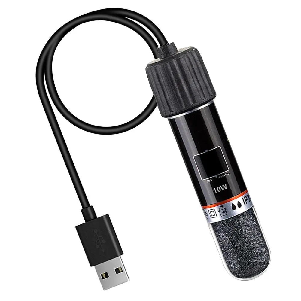 Constant Temperature Aquarium Heater Fish Tank USB Mini Heaters Small Heating Rod Desktop Tanks Pond Reptile Thermal Control
Constant Temperature Aquarium Heater Fish Tank USB Mini Heaters Small Heating Rod Desktop Tanks Pond Reptile Thermal Control