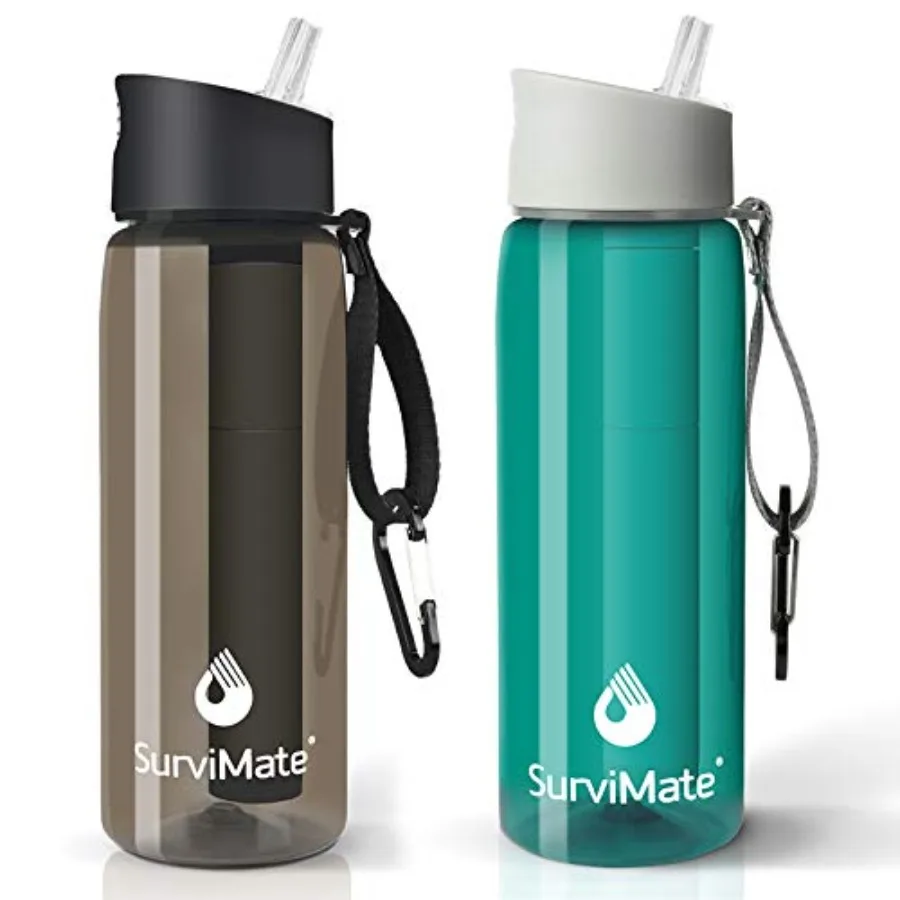 Purified Water Bottle for Camping Hiking Backpacking and Travel BPA Free with 5-Stage Intergrated Filter Straw
Purified Water Bottle for Camping Hiking Backpacking and Travel BPA Free with 5-Stage Intergrated Filter Straw