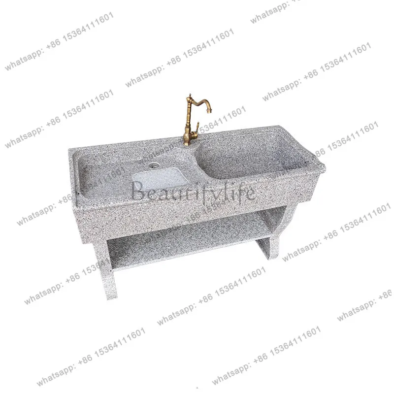 Balcony Granite Laundry Pool with Washboard Outdoor Marble Laundry Sink
Balcony Granite Laundry Pool with Washboard Outdoor Marble Laundry Sink