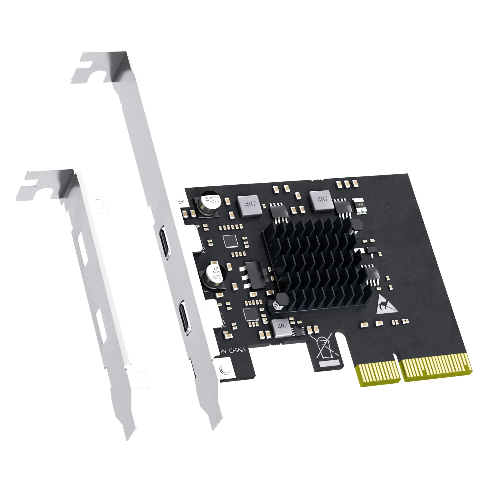GLOTRENDS U3142C 2-портовая карта расширения USB 3.1 Gen2 Type-C к PCIE X4 с чипом ASM 3142, обычный и низкопрофессиональный кронштейн
GLOTRENDS U3142C 2-портовая карта расширения USB 3.1 Gen2 Type-C к PCIE X4 с чипом ASM 3142, обычный и низкопрофессиональный кронштейн