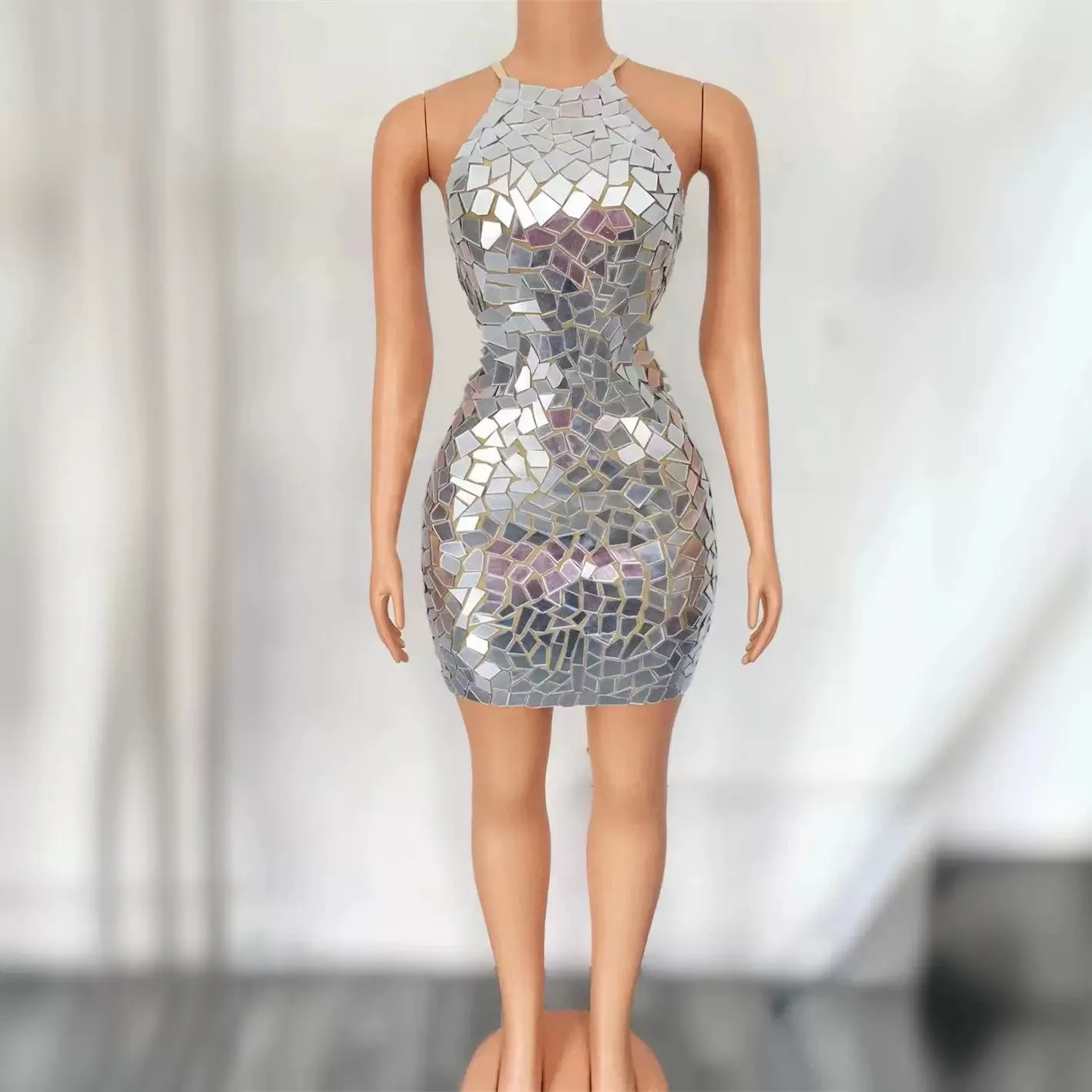 Nightclub Bar Mesh Suspender Lenses Sexy Tight Short Skirt Evening Dress Stage Performance Clothing
Nightclub Bar Mesh Suspender Lenses Sexy Tight Short Skirt Evening Dress Stage Performance Clothing