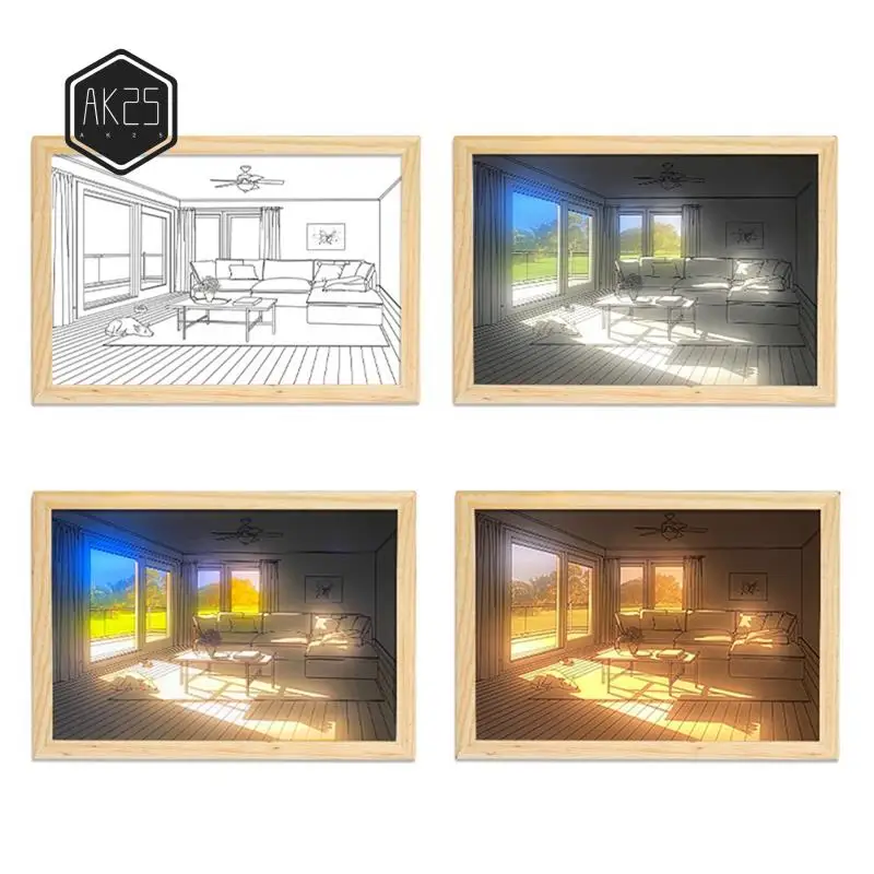 AK25-LED Light Painting USB Plug Dimming Wall Artwork Table Lamp Gift Indoor Sunlight Window Wooden Photo Night Luminous
AK25-LED Light Painting USB Plug Dimming Wall Artwork Table Lamp Gift Indoor Sunlight Window Wooden Photo Night Luminous