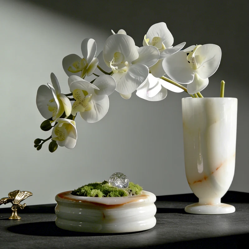 Ваза из натурального мрамора для цветов, декоративный горшок для суккулентов для кактусных мох, украшение для домашнего стола
Ваза из натурального мрамора для цветов, декоративный горшок для суккулентов для кактусных мох, украшение для домашнего стола