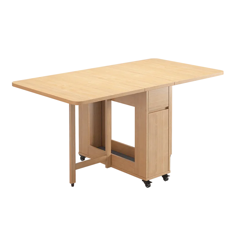 Small household folding dining table space-saving table simple modern 6-person movable solid wood folding table
Small household folding dining table space-saving table simple modern 6-person movable solid wood folding table