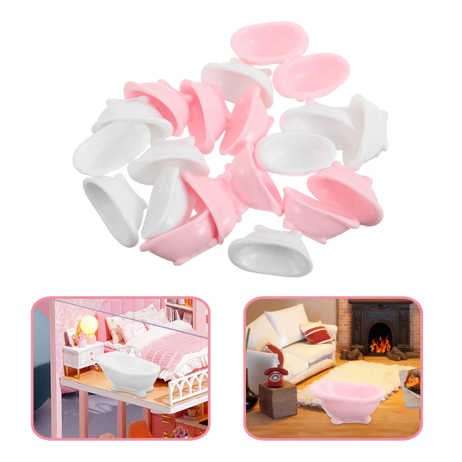 20Pcs Miniature Bathtub Decorations Intricate Design Tiny Tubs for Micro Landscape Ornaments Dollhouse Accessories Creative
20Pcs Miniature Bathtub Decorations Intricate Design Tiny Tubs for Micro Landscape Ornaments Dollhouse Accessories Creative