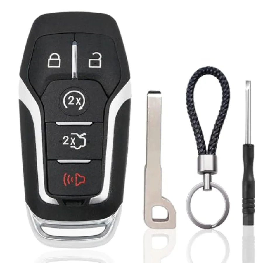 Key Fob Case Replacement for Ford F150 F250 F350 Fusion Mustang Explorer Edge Lincoln MKZ MKC MKX 2014 2015 2016 2017 5 Button
Key Fob Case Replacement for Ford F150 F250 F350 Fusion Mustang Explorer Edge Lincoln MKZ MKC MKX 2014 2015 2016 2017 5 Button