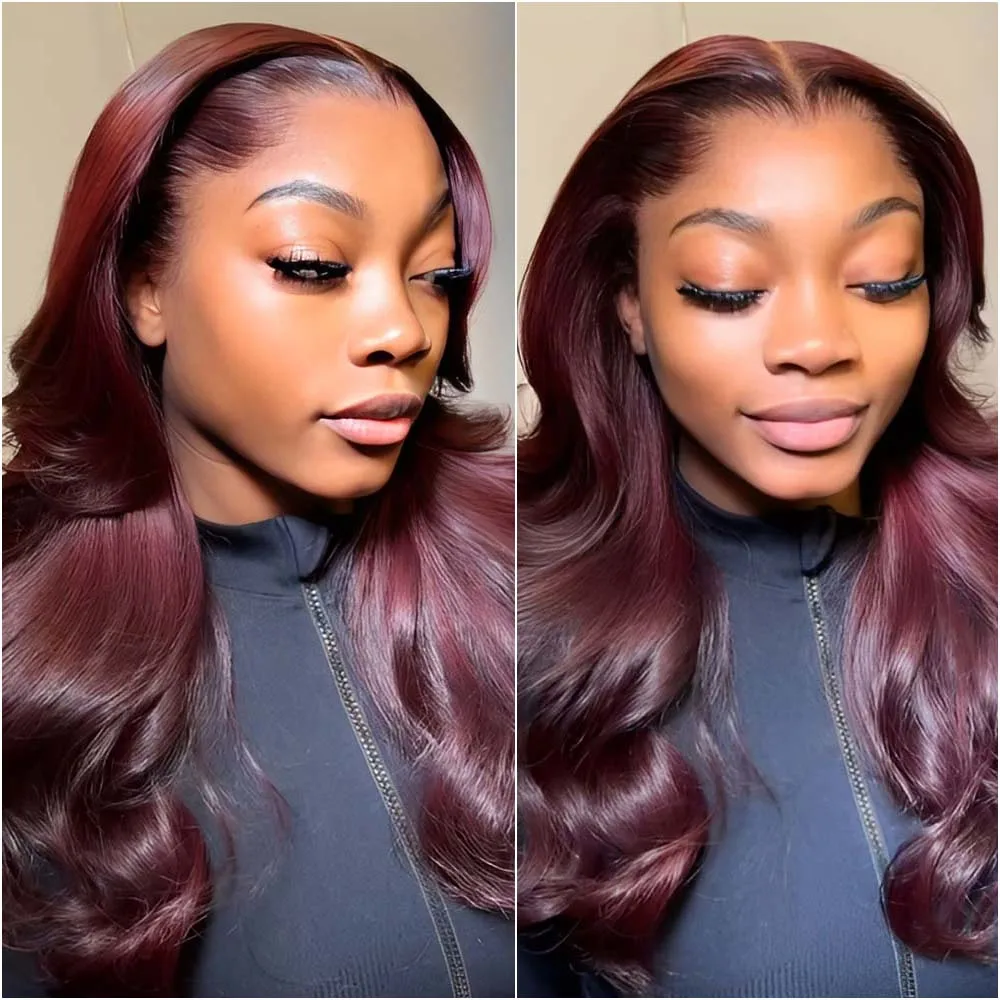 30 40 Inch 99j Burgundy 13x6 HD Lace Frontal Wigs Body Wave 13x4 Red Colored Lace Frontal Wigs Brazilian For Women 200 Density
30 40 Inch 99j Burgundy 13x6 HD Lace Frontal Wigs Body Wave 13x4 Red Colored Lace Frontal Wigs Brazilian For Women 200 Density