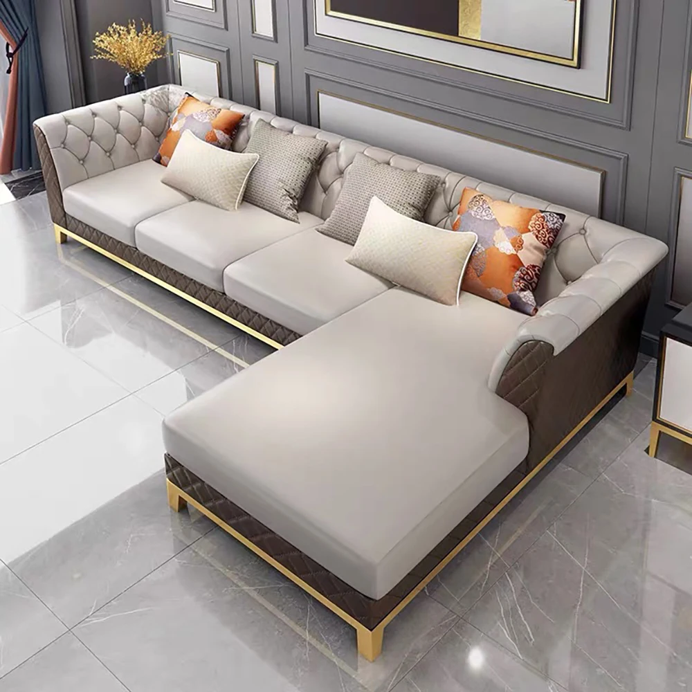 Nordic elegant style solid wooden PU leather metal sofa good price high quality furniture for living room
Nordic elegant style solid wooden PU leather metal sofa good price high quality furniture for living room