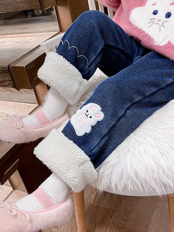 Зимние джинсы Thiened Fce для девочек, лоскутная морская детская одежда с высокой талией, прямые брюки, корейский сле
Зимние джинсы Thiened Fce для девочек, лоскутная морская детская одежда с высокой талией, прямые брюки, корейский сле