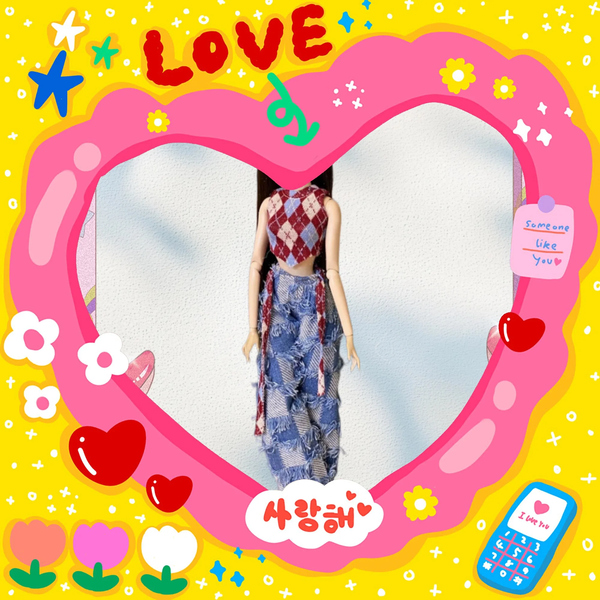 【Clothing Only】Handmade 1/6 Checkered Sleeveless Top Blue Denim Curved Pants Cool Girl Set Fit IT PP FR2 ST Supermodel Body
【Clothing Only】Handmade 1/6 Checkered Sleeveless Top Blue Denim Curved Pants Cool Girl Set Fit IT PP FR2 ST Supermodel Body