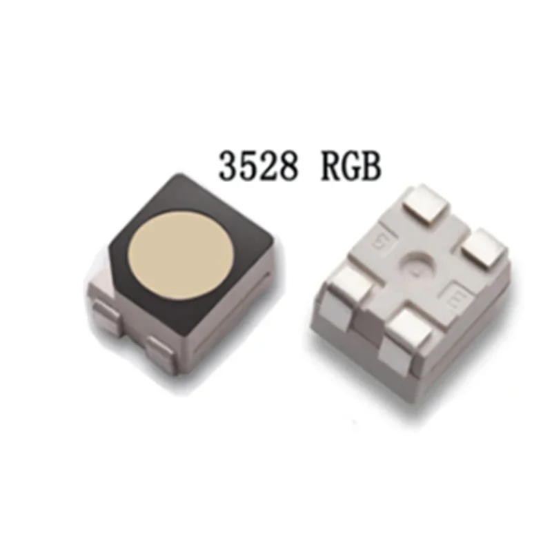 2000pcs 3528 RGB LED BLACK SURFACE Full Color 1210 SMD LEDs 20mA ( Common Anode ) PLCC-4 WATER CLEAR / DIFFUSED
2000pcs 3528 RGB LED BLACK SURFACE Full Color 1210 SMD LEDs 20mA ( Common Anode ) PLCC-4 WATER CLEAR / DIFFUSED