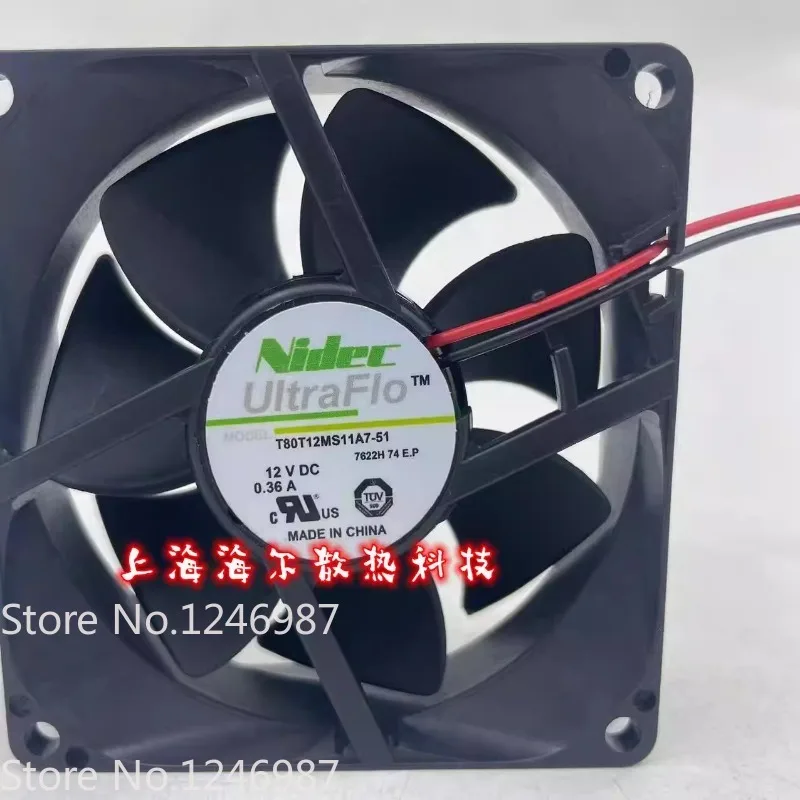 Новый вентилятор охлаждения для NIDEC T80T12MS11A7-51 8025 12V 0.36A, 2-проводной, 80*80*25 мм
Новый вентилятор охлаждения для NIDEC T80T12MS11A7-51 8025 12V 0.36A, 2-проводной, 80*80*25 мм