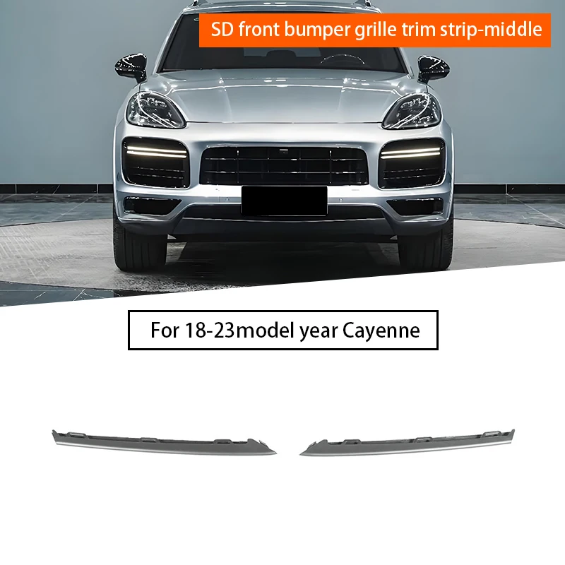 Grille trim strip for the front bumper for Porsche Cayenne SD/GTS 2018 - 2023 9Y0807877C041 9Y0807878C041
Grille trim strip for the front bumper for Porsche Cayenne SD/GTS 2018 - 2023 9Y0807877C041 9Y0807878C041