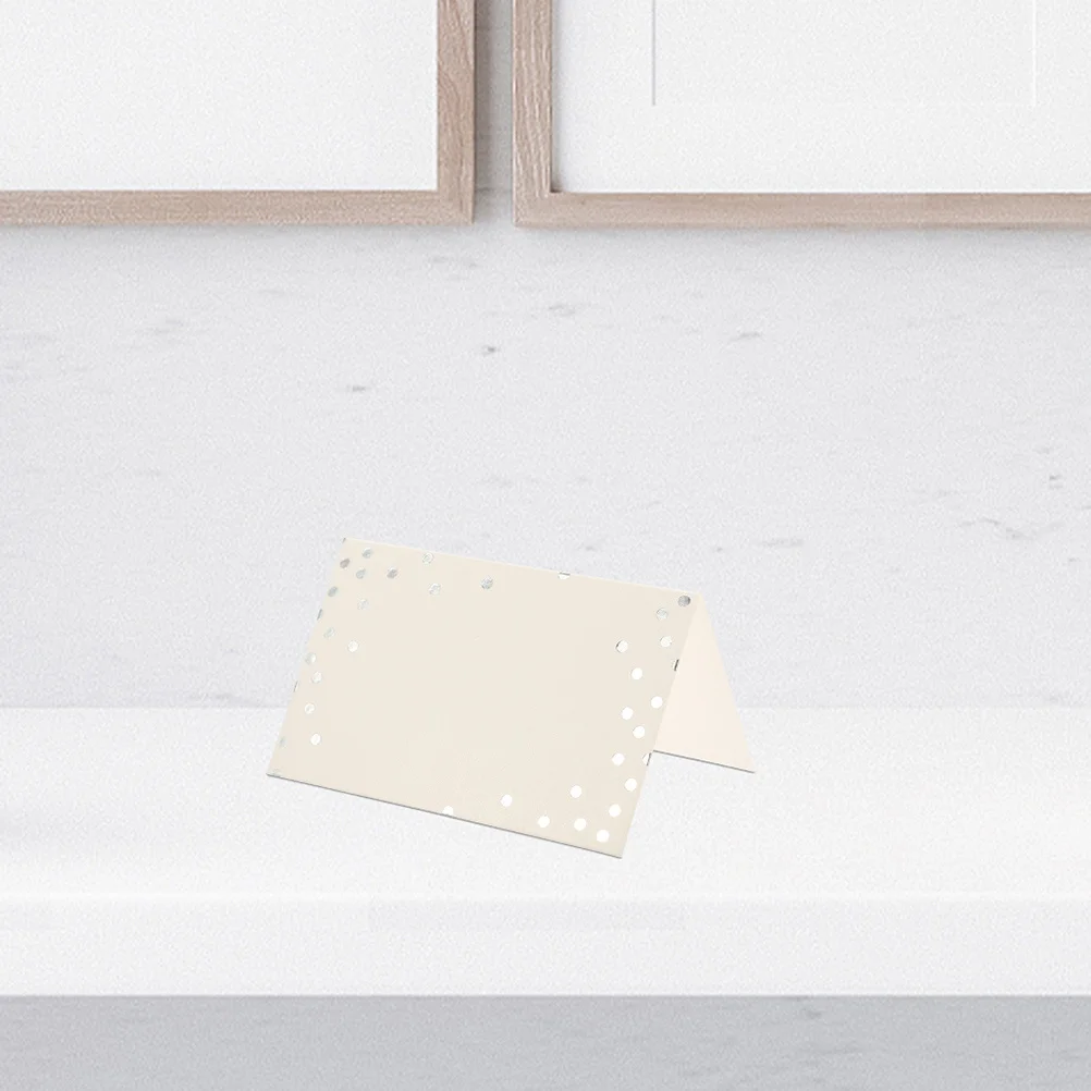 100pcs Dot Print Wedding Place Table Name For Seating Arrangement Party Table Sign Blank Paper Cards Tent Cards
100pcs Dot Print Wedding Place Table Name For Seating Arrangement Party Table Sign Blank Paper Cards Tent Cards