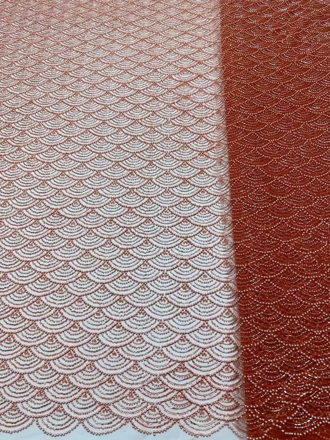 African Lace Fabric High Quality Nigerian J-1308824 Bead Embroidery French Tulle Lace Materials
African Lace Fabric High Quality Nigerian J-1308824 Bead Embroidery French Tulle Lace Materials