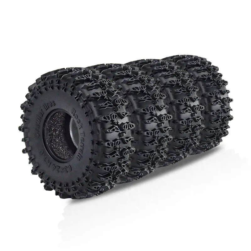 4pcs 1.0inch Rock Crawler Tire D243 Anti-Slip Deep Tread Tyre for 1/18 TRX4M Land Rover Range Rover SCX24 FMS
4pcs 1.0inch Rock Crawler Tire D243 Anti-Slip Deep Tread Tyre for 1/18 TRX4M Land Rover Range Rover SCX24 FMS