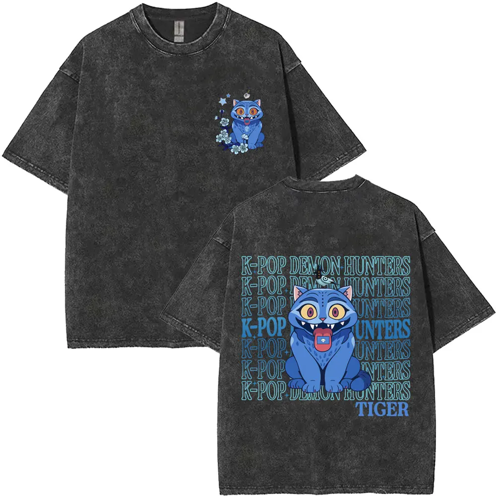 Washed Vintage Kpop Demon Hunters Derpy Tiger T-shirt Men Women Fashion Cartoon Trend T Shirt Men's Clothing Oversized T-shirts
Washed Vintage Kpop Demon Hunters Derpy Tiger T-shirt Men Women Fashion Cartoon Trend T Shirt Men's Clothing Oversized T-shirts