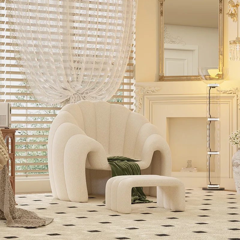 French light luxury peacock creative single chair small apartment living room balcony single leisure area negotiation sofa
French light luxury peacock creative single chair small apartment living room balcony single leisure area negotiation sofa