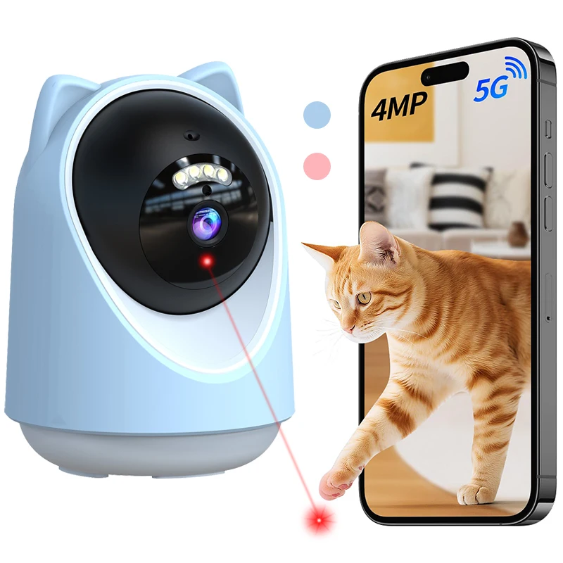 Dual Band AI Auto Tracking Pet Camera Full Color Night Vision Pan Tilt Laser Toy Interactive For Cat Dog Home Security Monitor
Dual Band AI Auto Tracking Pet Camera Full Color Night Vision Pan Tilt Laser Toy Interactive For Cat Dog Home Security Monitor