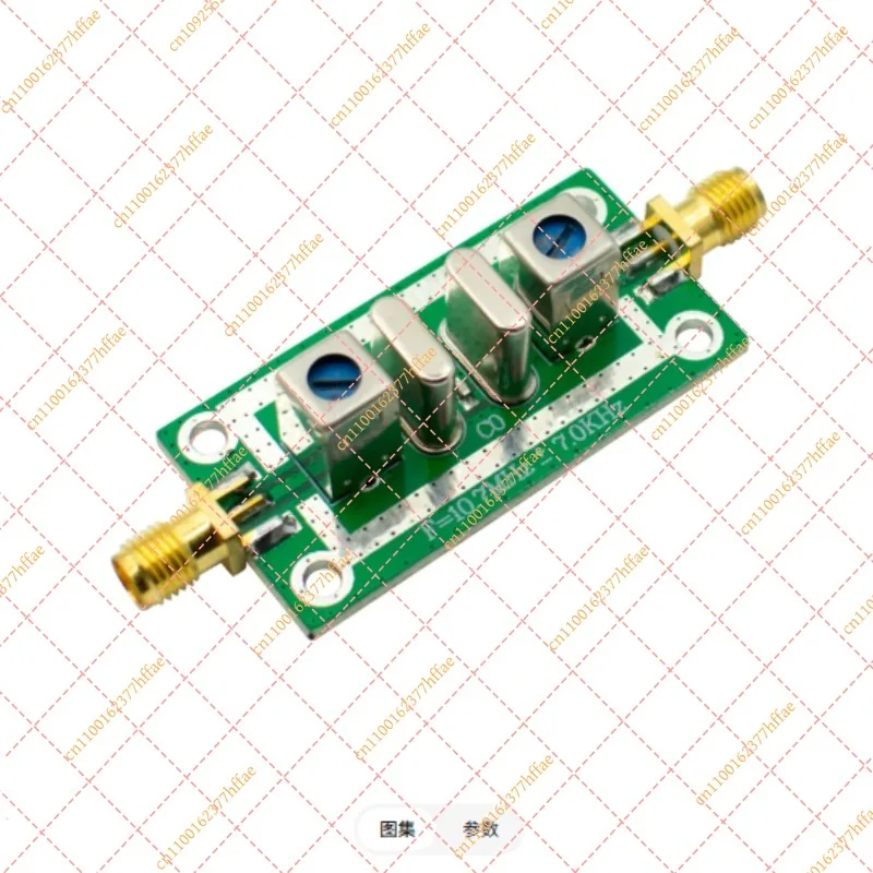 10.7MHz Quartz Crystal Bandpass Filter - ±7KHz Narrowband Filter for Communication Systems
10.7MHz Quartz Crystal Bandpass Filter - ±7KHz Narrowband Filter for Communication Systems