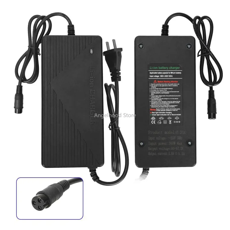 60V-67.2V5A Charger Fast Charging Tools for Electric Scooter Portable Power Adapter Spare Parts, Electric Scooter Accessories
60V-67.2V5A Charger Fast Charging Tools for Electric Scooter Portable Power Adapter Spare Parts, Electric Scooter Accessories