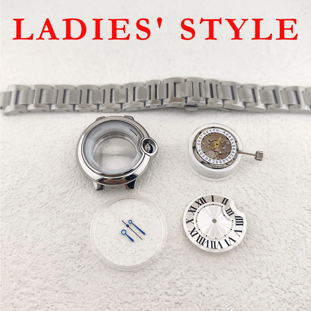 Couple-style watch case set sizes 42mm/32.8mm stainless steel material suitable for Miyota 8215 / ST6 movements butterfly clasp
Couple-style watch case set sizes 42mm/32.8mm stainless steel material suitable for Miyota 8215 / ST6 movements butterfly clasp