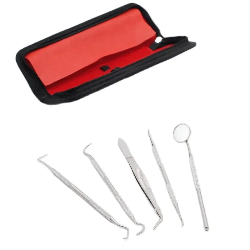 5pcs/set Dentist Instrument Set with Carrying Bag for Teeth Scraping Waxing and Carving in Dental Labs
5pcs/set Dentist Instrument Set with Carrying Bag for Teeth Scraping Waxing and Carving in Dental Labs
