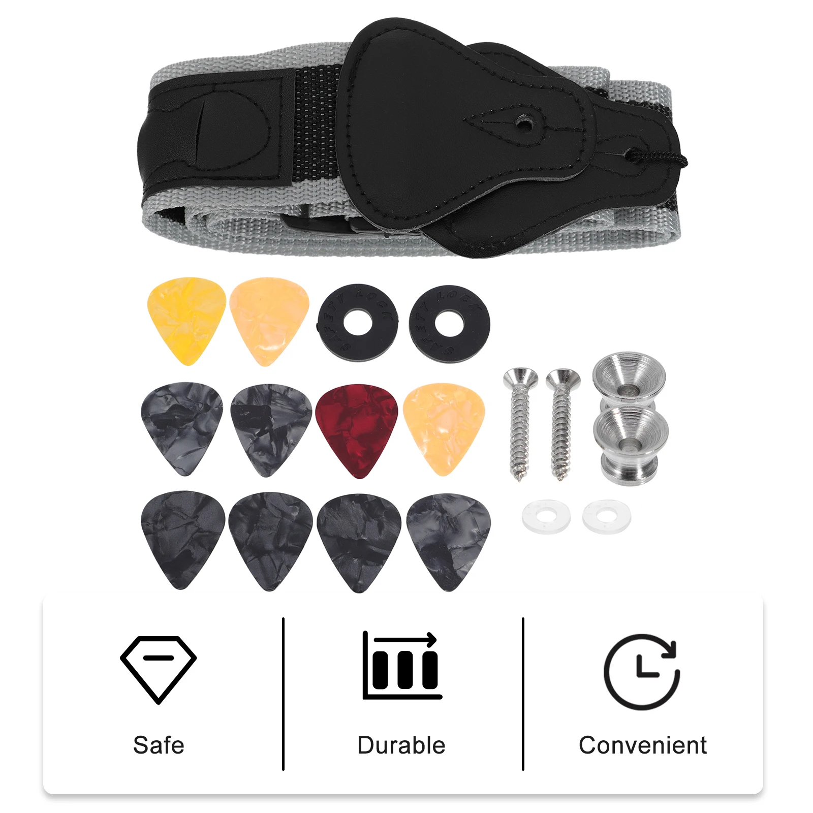 Guitar Strap Straps Electric Practical Accessory Button Pick End for Belt Plectrum Ukulele
Guitar Strap Straps Electric Practical Accessory Button Pick End for Belt Plectrum Ukulele