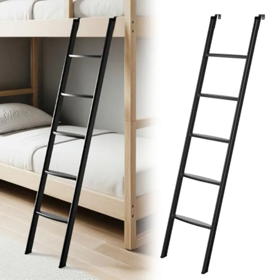 RV Bunk Bed Ladder, 60 Inch Anti-Slip Bunk Ladder, Heavy Duty 450lbs Max Capacity, Extra Wide Foot Steps, Integrated Hooks for
RV Bunk Bed Ladder, 60 Inch Anti-Slip Bunk Ladder, Heavy Duty 450lbs Max Capacity, Extra Wide Foot Steps, Integrated Hooks for