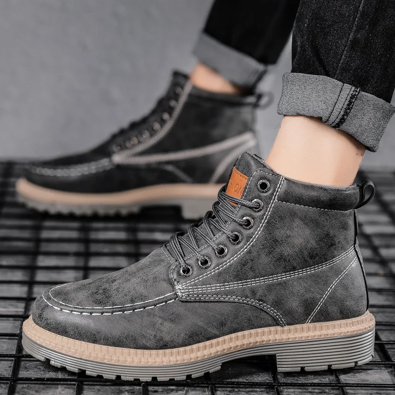 Large Size Solid Color All-match Heightening Men's Casual Fashion Boots Tooling Boots Trendy Men's Boots High-top Men's Boots
Large Size Solid Color All-match Heightening Men's Casual Fashion Boots Tooling Boots Trendy Men's Boots High-top Men's Boots