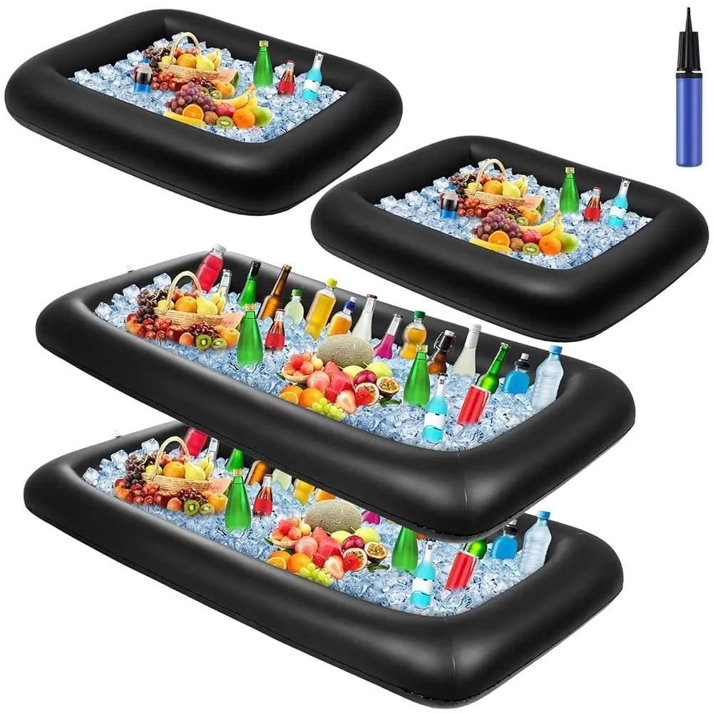 4 Pcs Inflatable Ice Serving Bars Buffet Serving Tray Drink Cooler For Pool Party Inflatable Ice Tray Floating Food Drink
4 Pcs Inflatable Ice Serving Bars Buffet Serving Tray Drink Cooler For Pool Party Inflatable Ice Tray Floating Food Drink