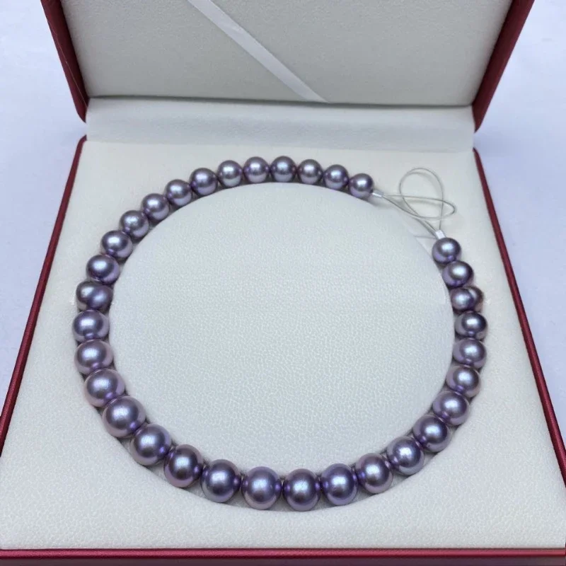 Фиолетовое жемчужное ожерелье 11-14 мм, круглые бусины, свадебные подарки для женщин
Фиолетовое жемчужное ожерелье 11-14 мм, круглые бусины, свадебные подарки для женщин
