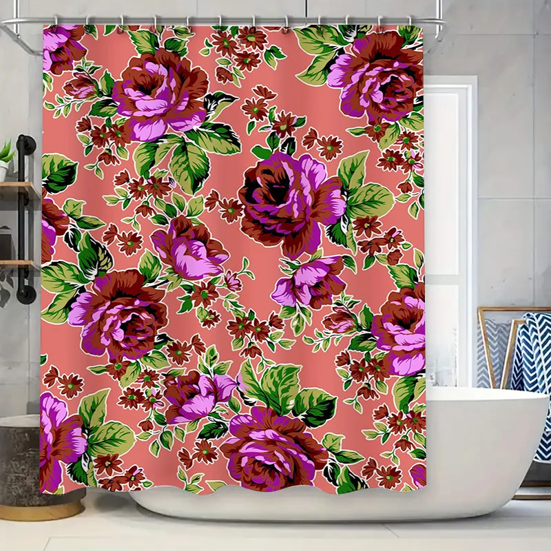 Vibrant Floral Shower Curtain Pink Green Red Rose Print Bath Decor for Home Decoration Modern Bathroom Fabric Shower Panel Curta
Vibrant Floral Shower Curtain Pink Green Red Rose Print Bath Decor for Home Decoration Modern Bathroom Fabric Shower Panel Curta